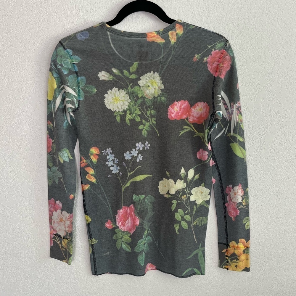 Love Couture Floral Long Sleeve Shirt - Picture 2 of 5